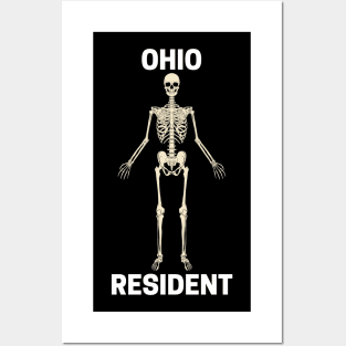Ohio Resident Skeleton Meme Posters and Art